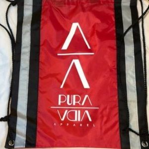 Red drawstring bag (shoe bag)